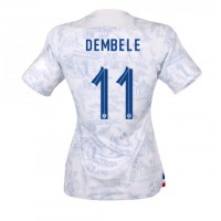 Ženski Nogometni dresi Francija Ousmane Dembele #11 Gostujoči SP 2022 Kratek Rokav